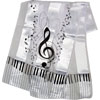 Scarf with Keyboard Notes and G Clef
